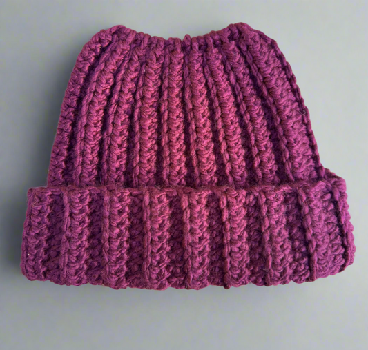 Chunky Knit Ponytail Beanie