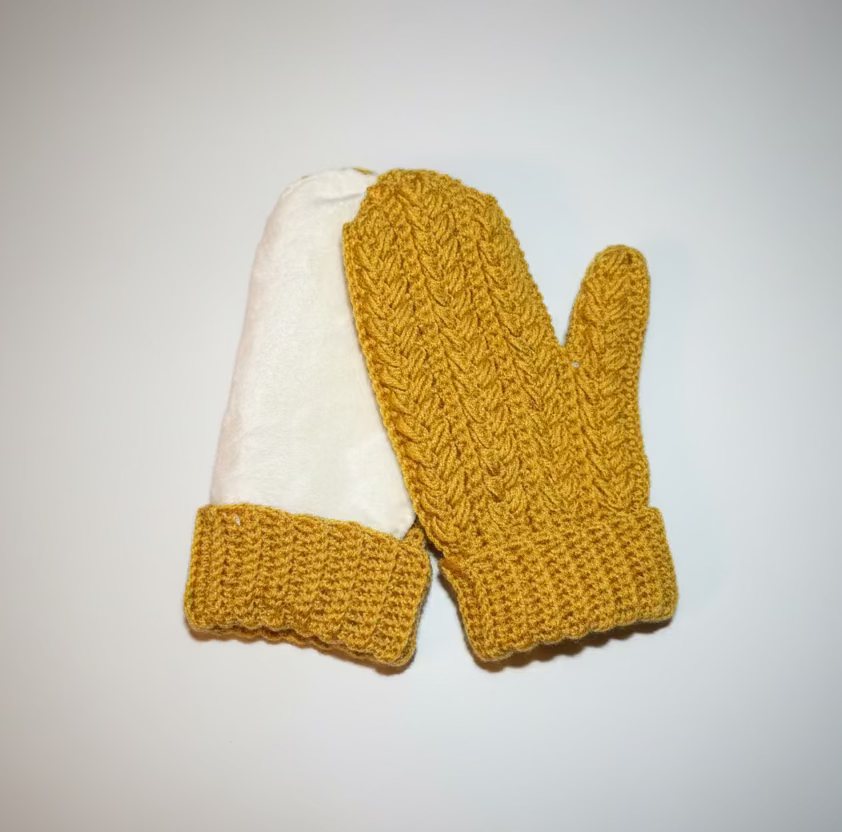 Fleece Lined Adult Mittens