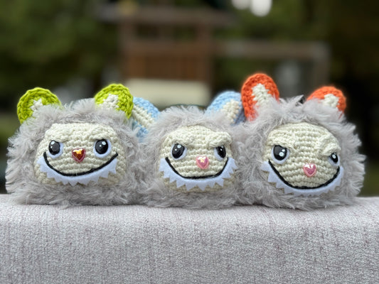 Handmade Crochet Labubu Keychains