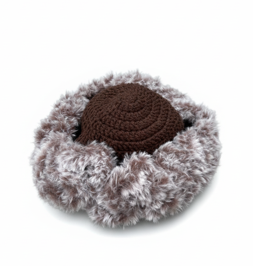 Faux Fur Ruffled Beanie